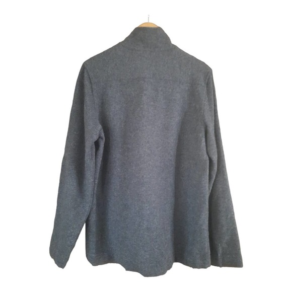 Toad & Co Kennicott Mens Gray 1/4 Zip Wool Blend Pullover Size Large - Picture 2 of 5